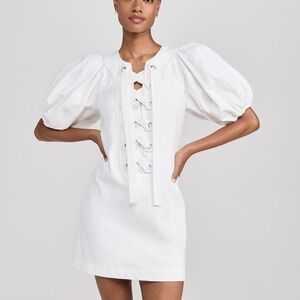 English Factory
Laced Up Puffed Sleeve Mini Dress (D7)